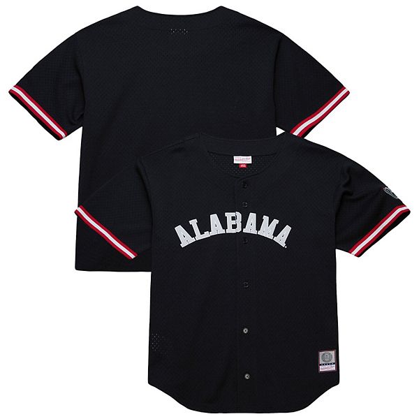 

Мужская черная футболка Alabama Crimson Tide On The Clock Mitchell & Ness