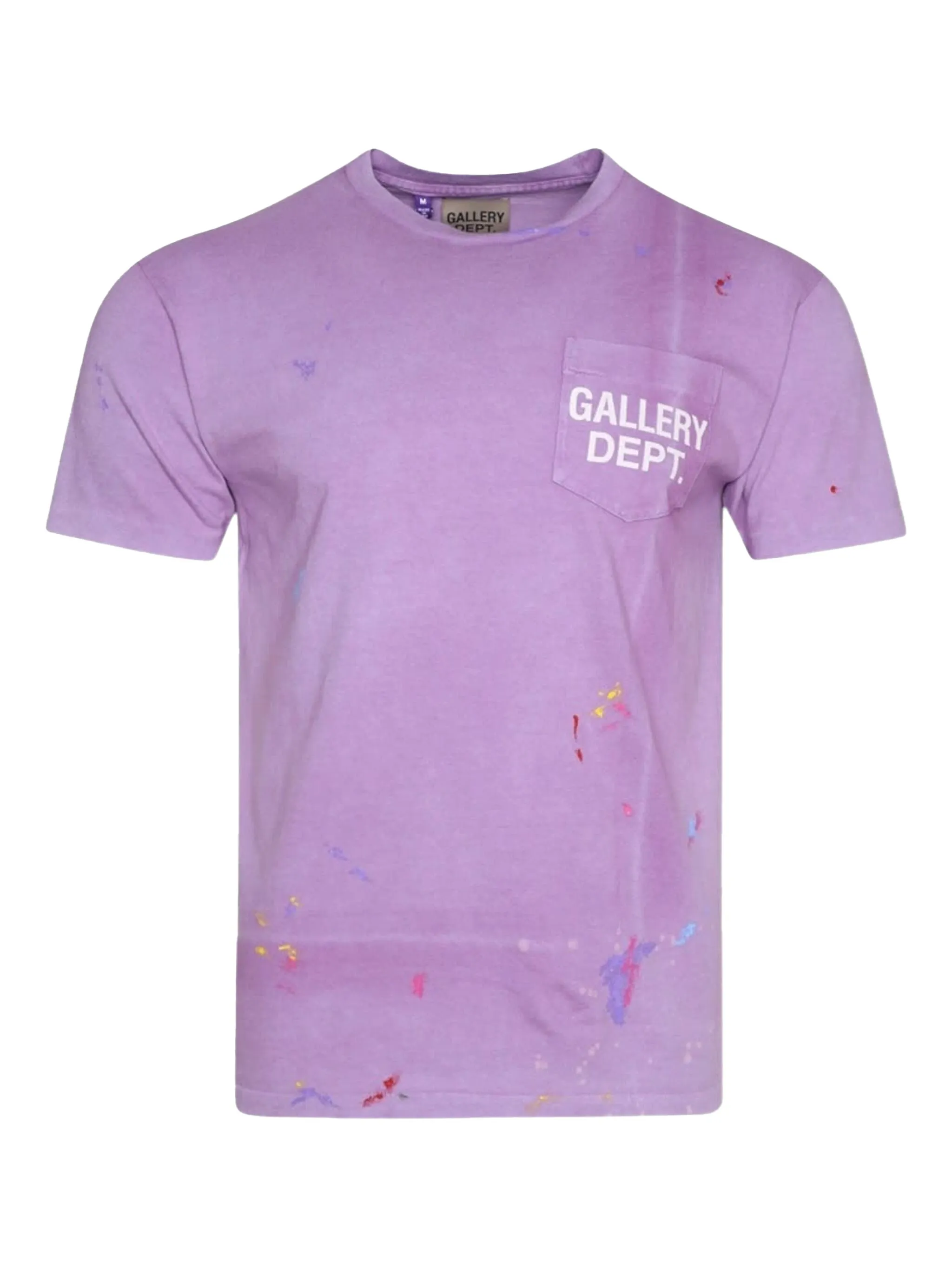 

Футболка с эффектом разбрызганной краски и логотипом Gallery Dept., фиолетовый