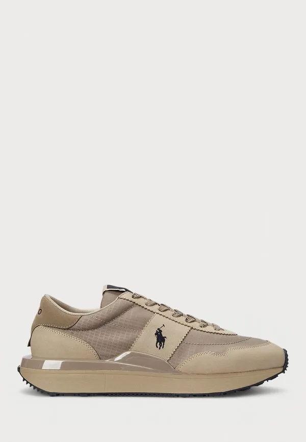 Кроссовки train 89 из нубука и оксфордской кожи Polo Ralph Lauren, Tonal Milkshake