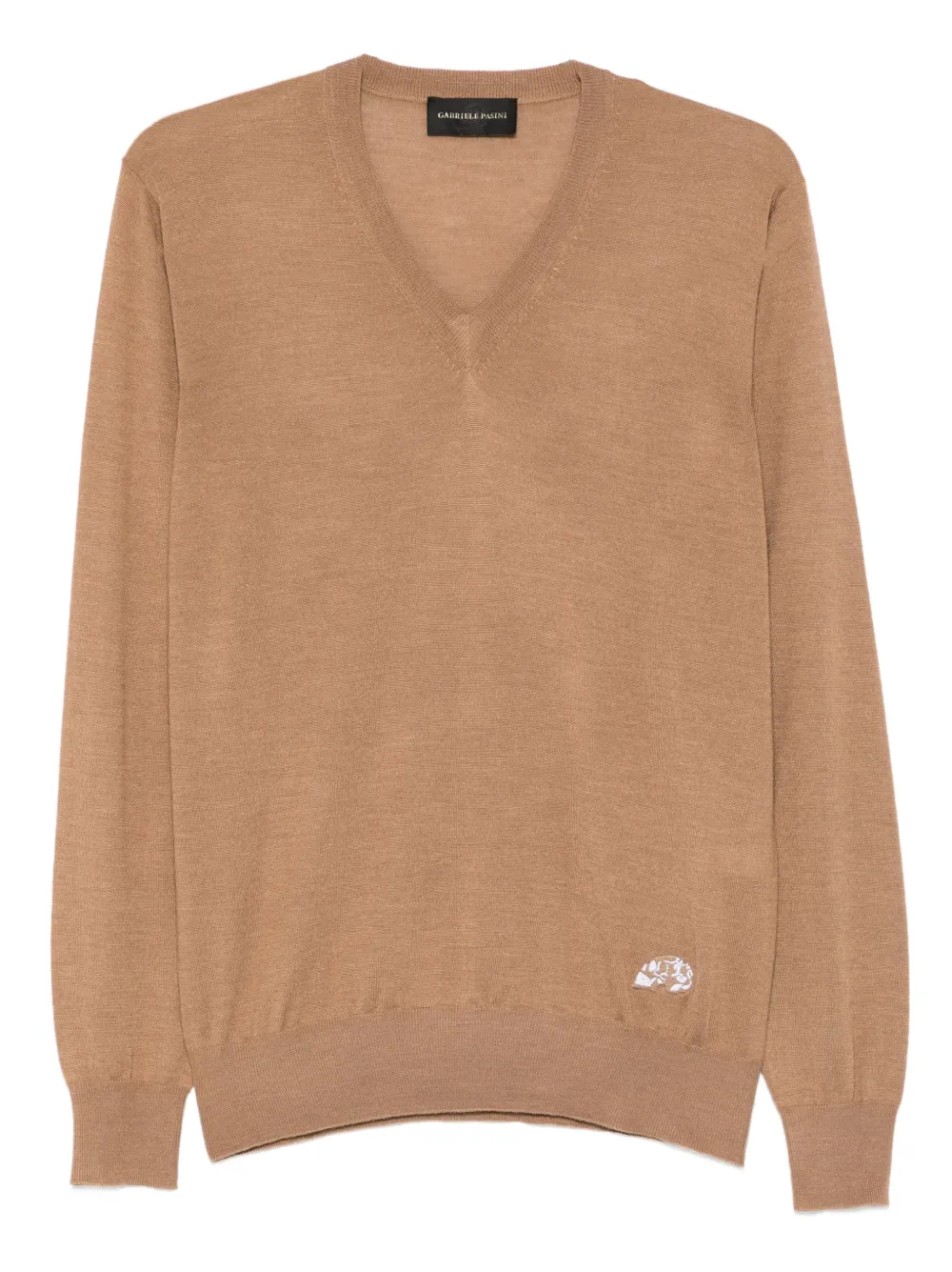 

Футболка с V-образным вырезом Gabriele Pasini, коричневый