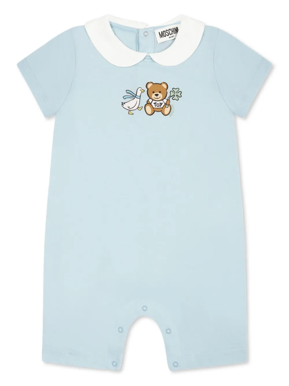 

Боди с принтом Moschino Kids, синий