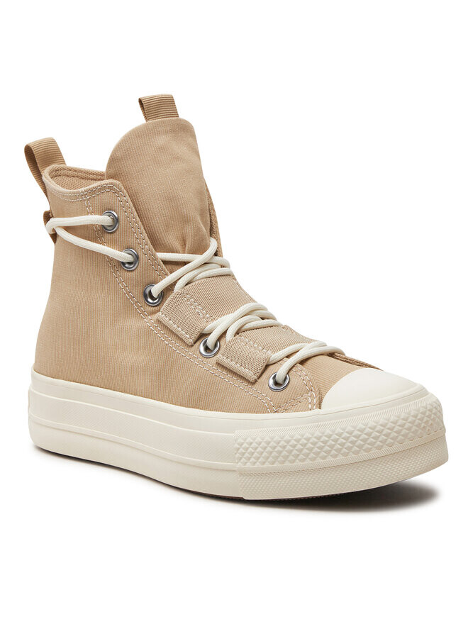 Кеды Converse Chuck Taylor All Star Lift Platform, бежевый — фото 2
