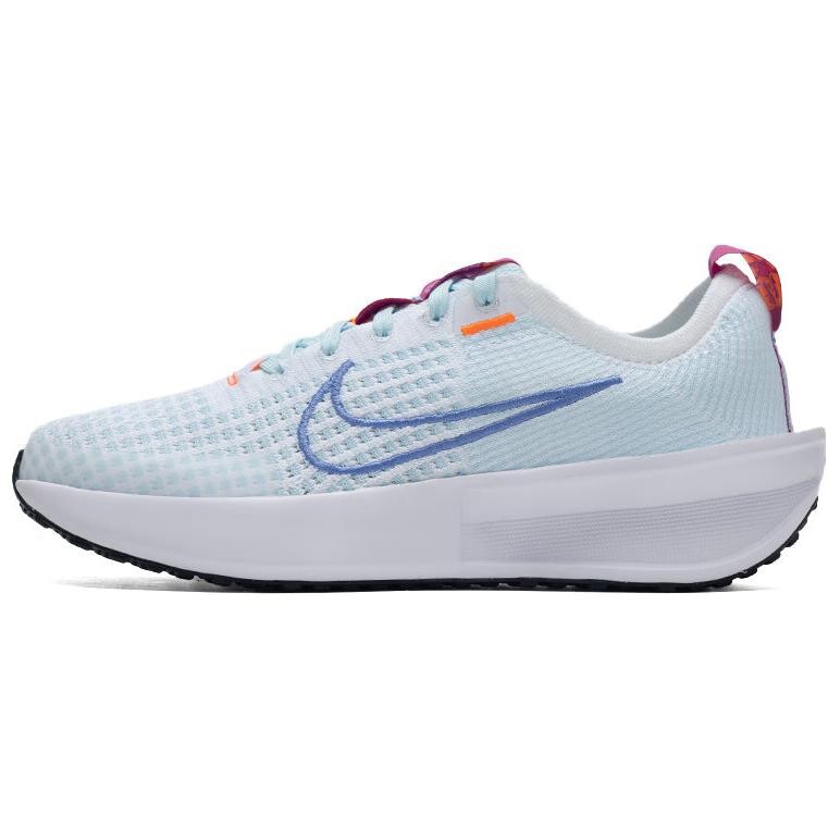 

Кроссовки Interact Run женские с низким верхом, белый/голубой Nike