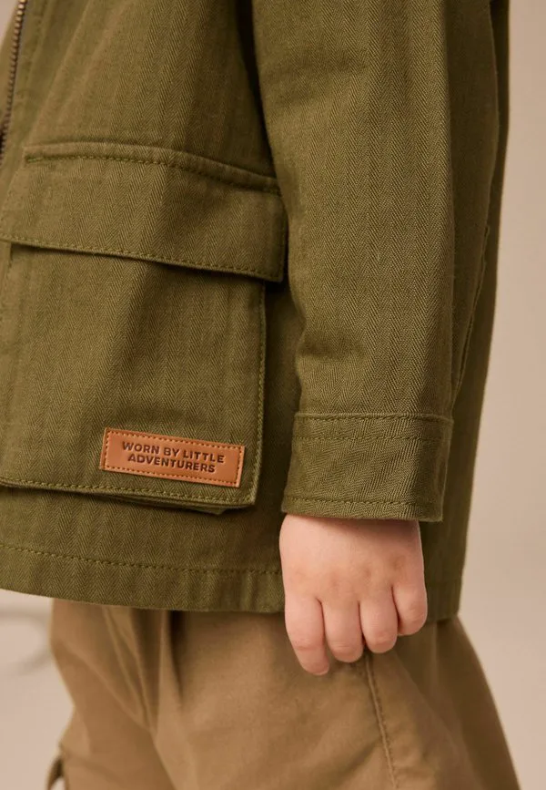 Летняя куртка из двух частей с капюшоном и капюшоном Next, Khaki Green