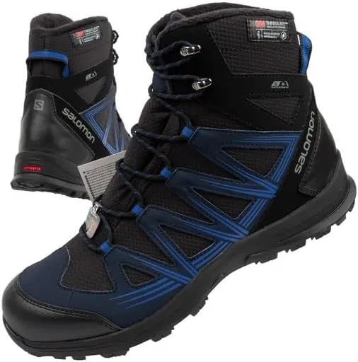 Ботинки Salomon Shoes Woodsen 2 TS CSWP Black/Navy Blue — фото 2