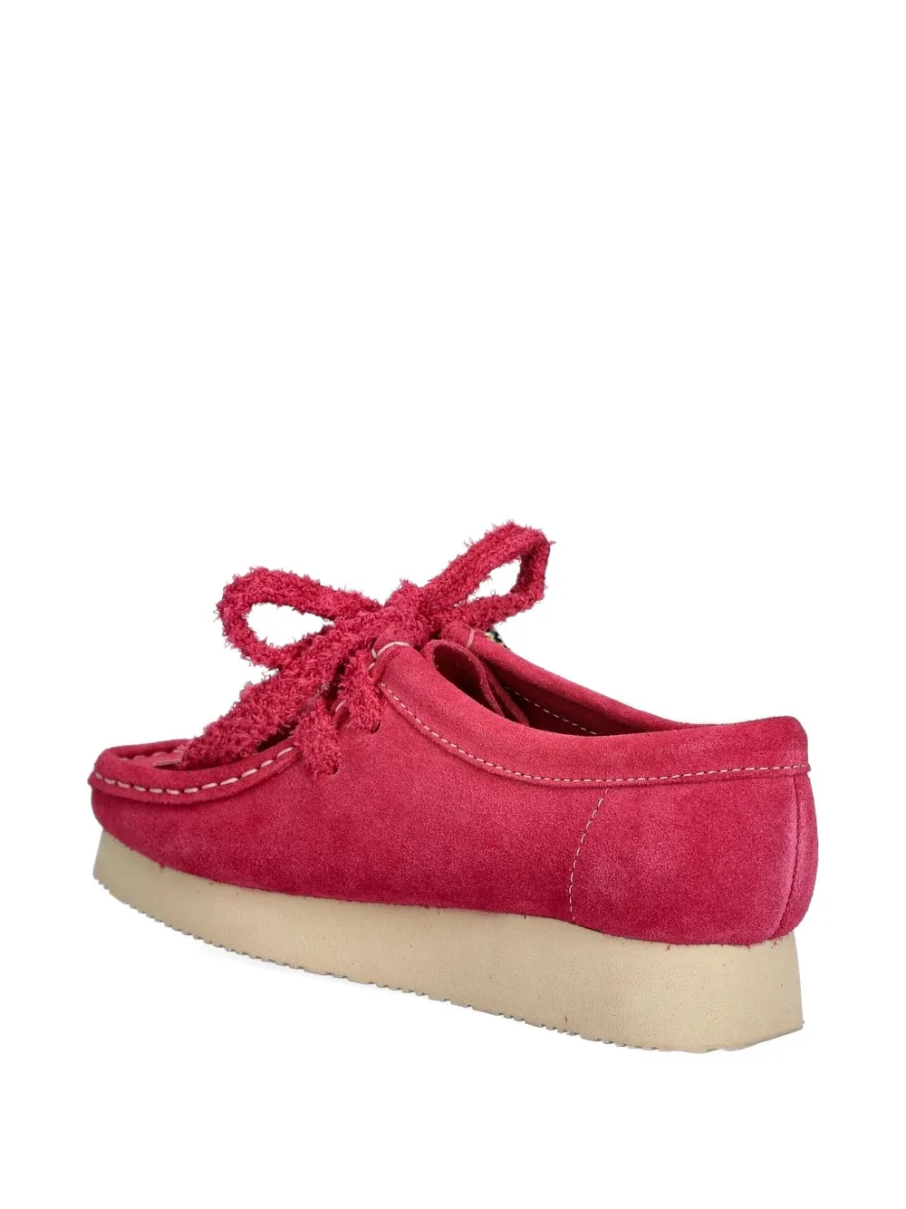 Замшевые туфли дерби Wallabee Clarks Originals, розовый — фото 3