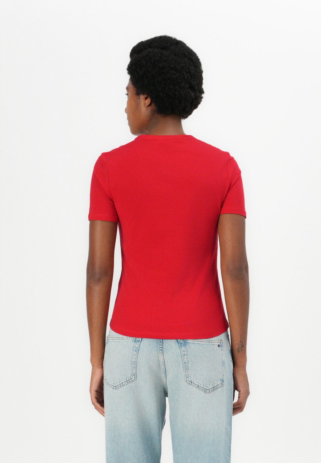 Футболка с принтом STAMP LOGO SLIM TEE Tommy Hilfiger, красный — фото 3