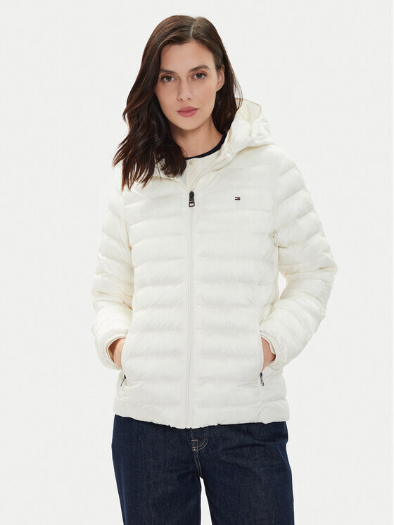 

Пуховик стандартного кроя Tommy Hilfiger, белый