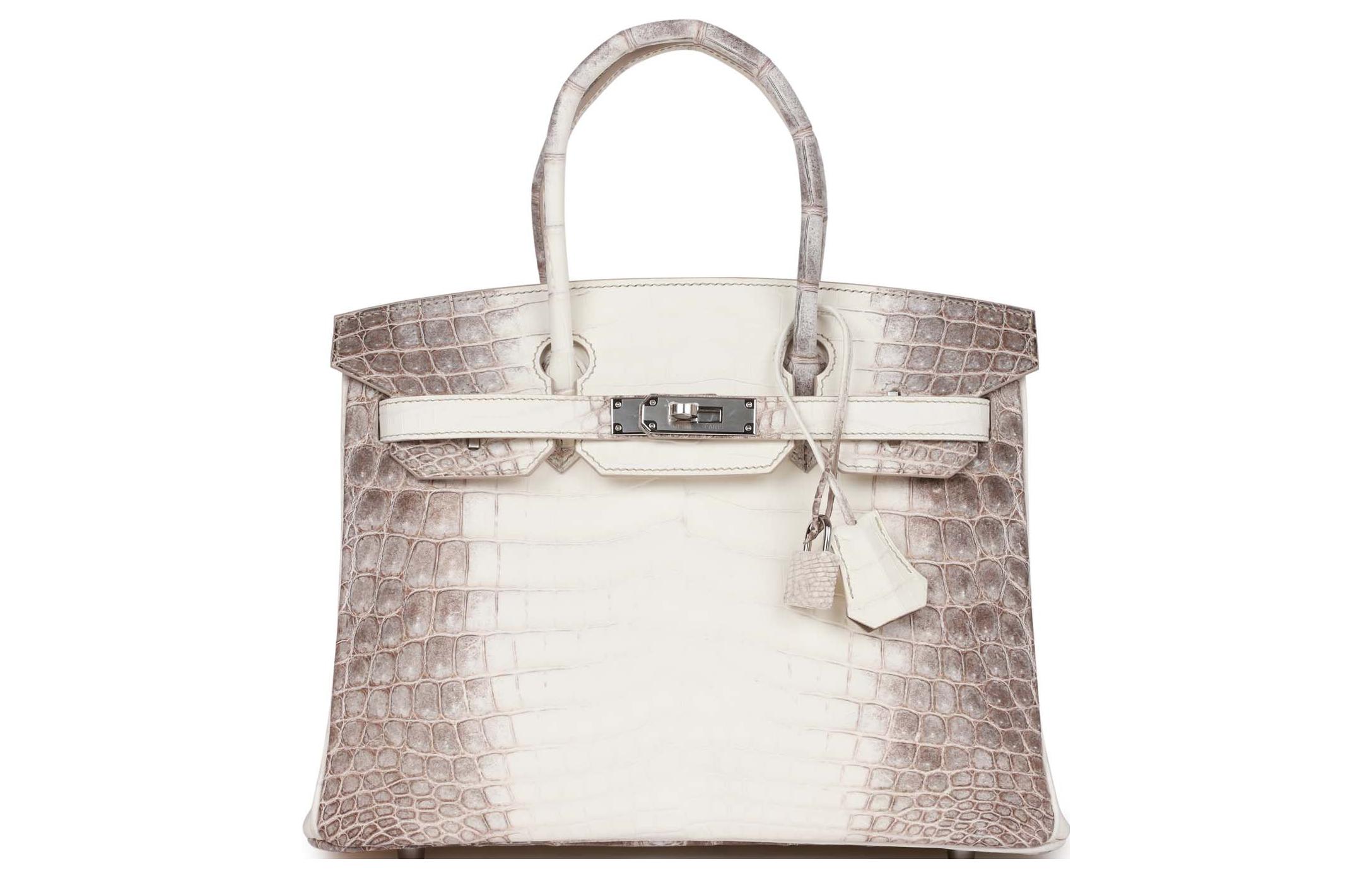 

HERMES Сумка Birkin из крокодиловой кожи обычного размера женская бежевая