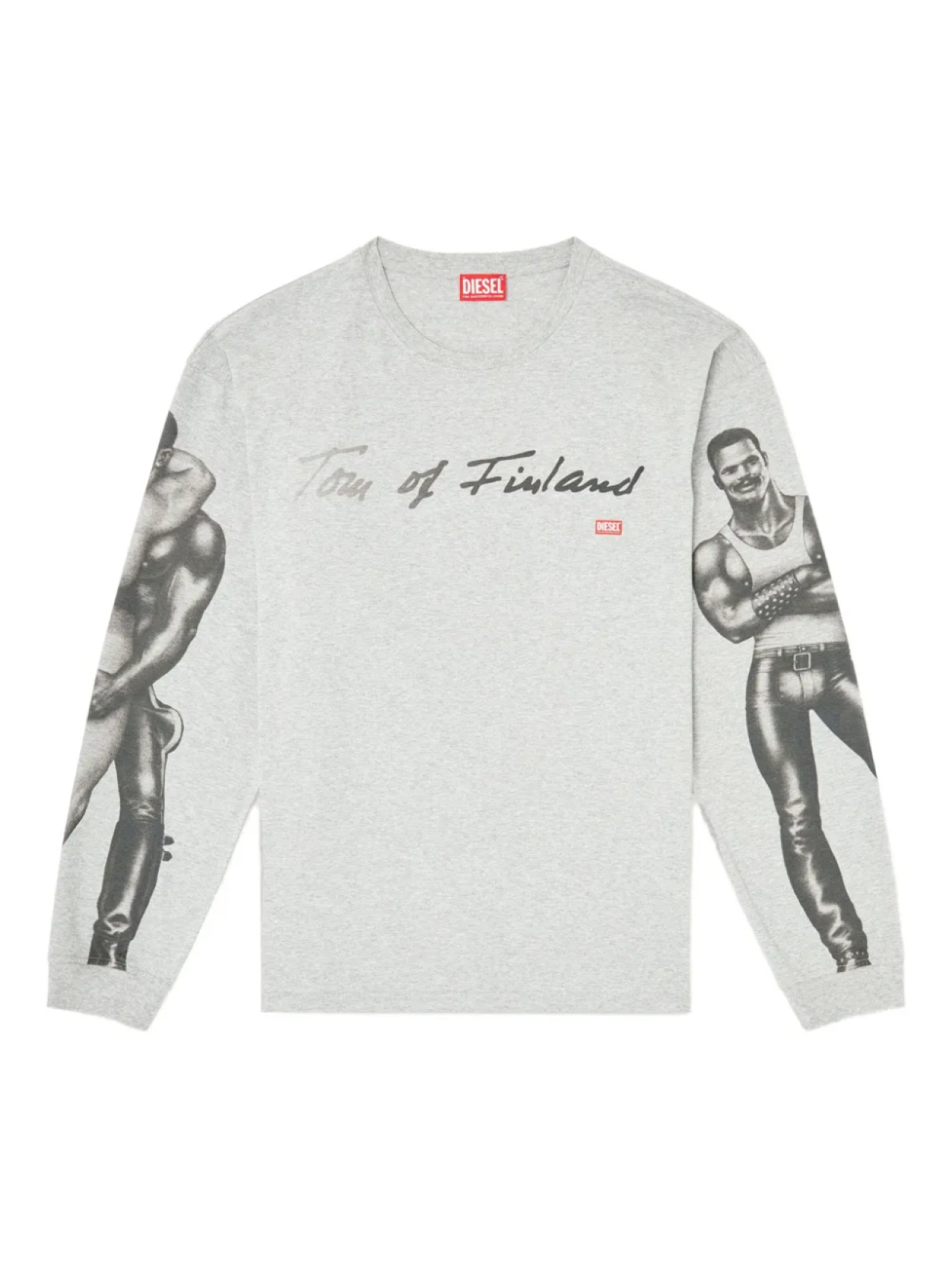 

Diesel футболка с принтом из коллаборации с Tom of Finland Foundation, серый