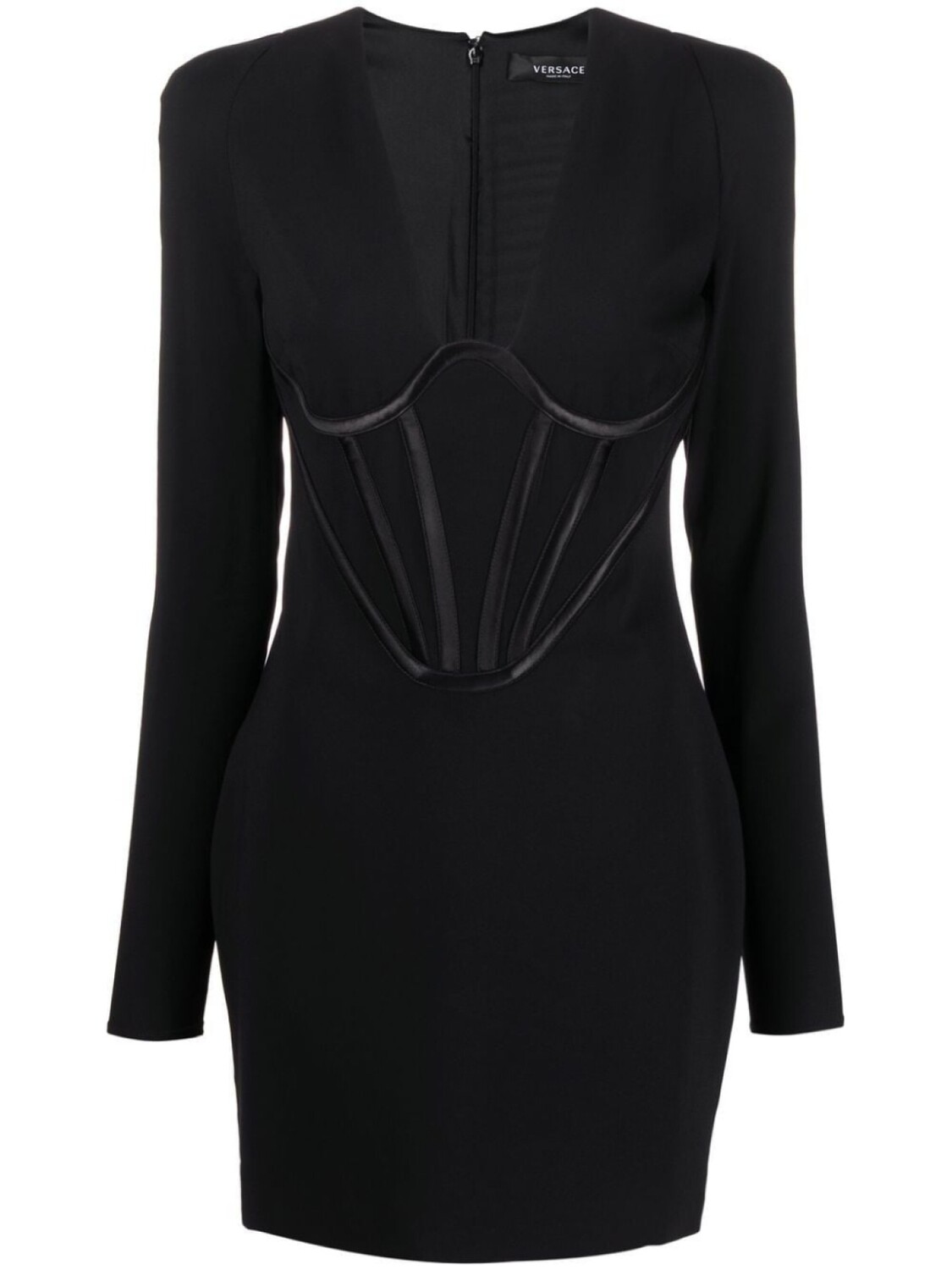 

Versace платье мини с корсетом, черный
