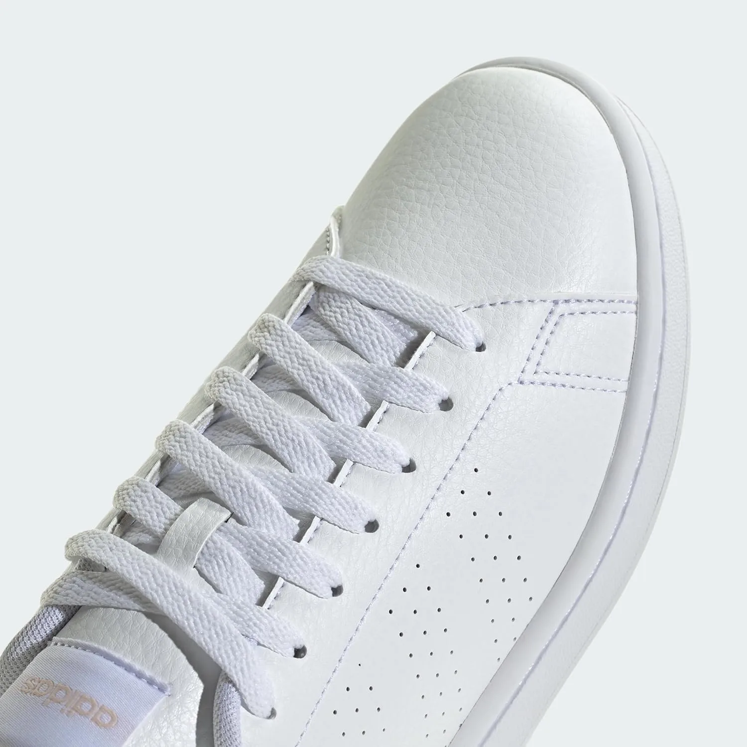 Мужские низкие кроссовки Adidas Advantage (не для футбола), белый/сиреневый — фото 4