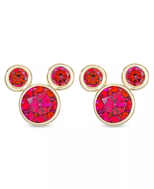 

Детские серьги-гвоздики с Микки Маусом из кубического циркония, золото 14 карат Disney, july