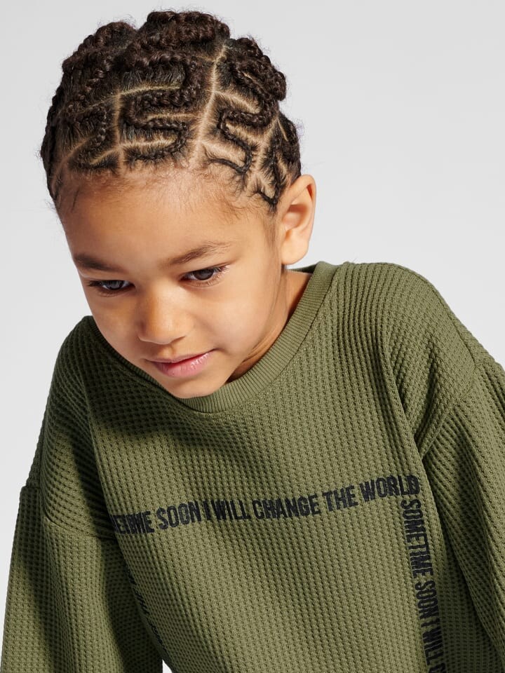 Футболка Sometime Soon T-Shirt S/S Flügelärmel Stsjacob Kinder, цвет OLIVE BRANCH — фото 4