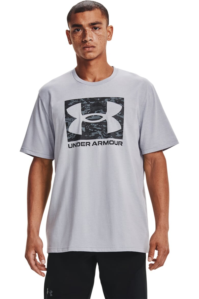 

Футболка для фитнеса с камуфляжным логотипом ABC Under Armour, серый