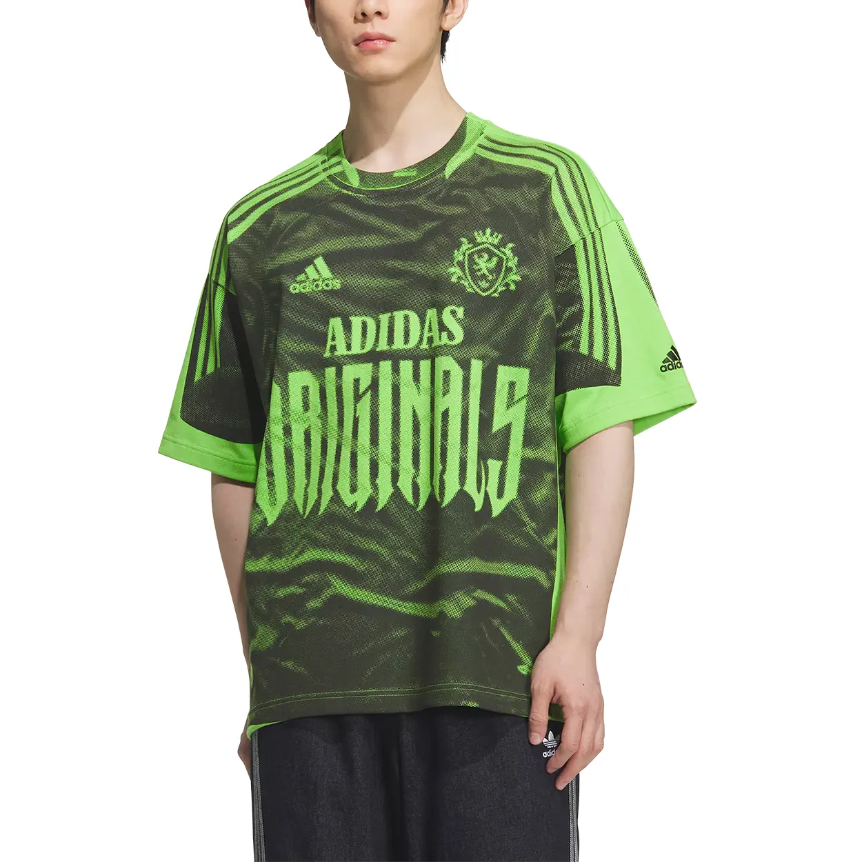 Футболка FW25 SNBN GFX 4 мужская Adidas Originals, зеленый — фото 4