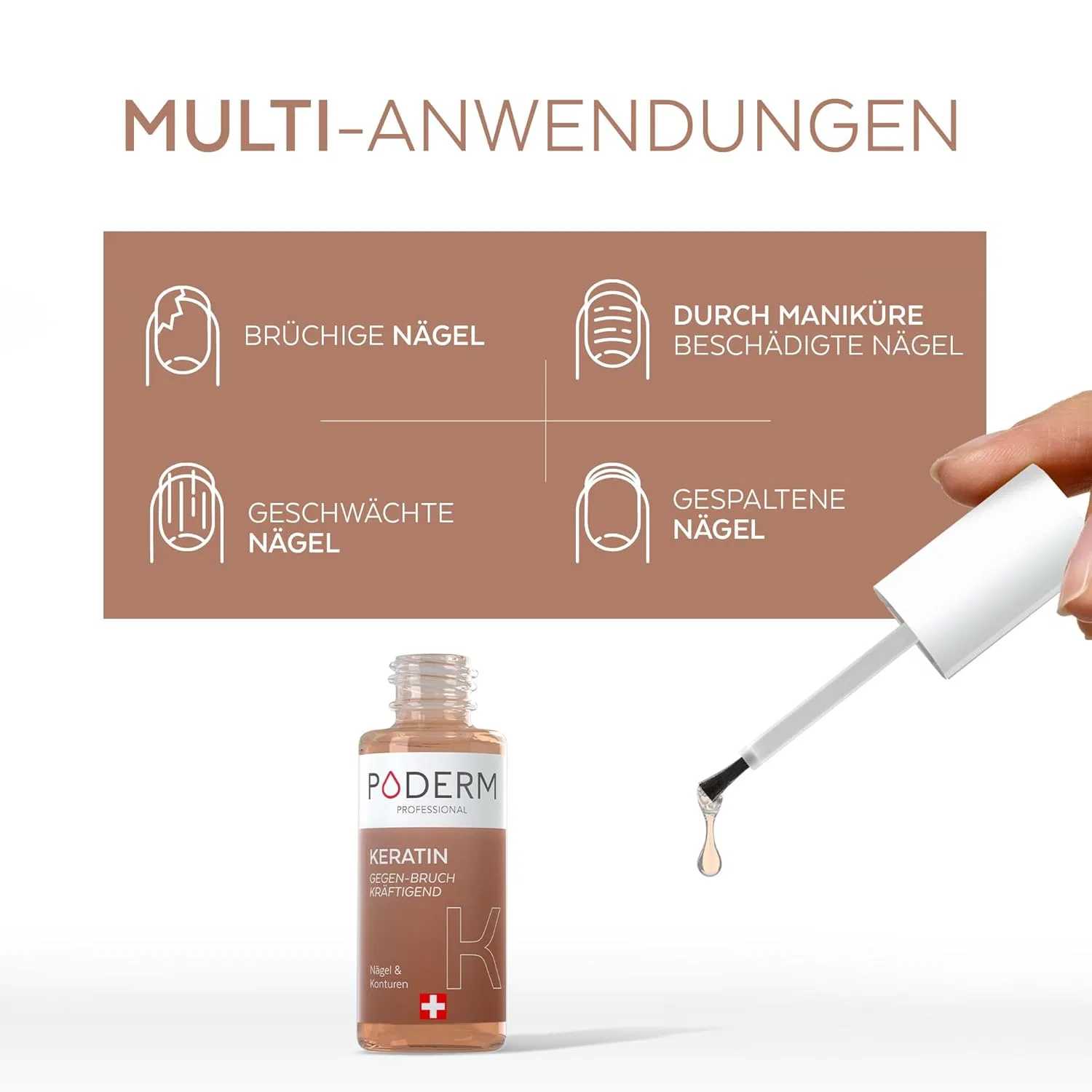 Сыворотка для ногтей «5-in-1 Nail Booster Keratin» от Poderm Poderm — фото 4