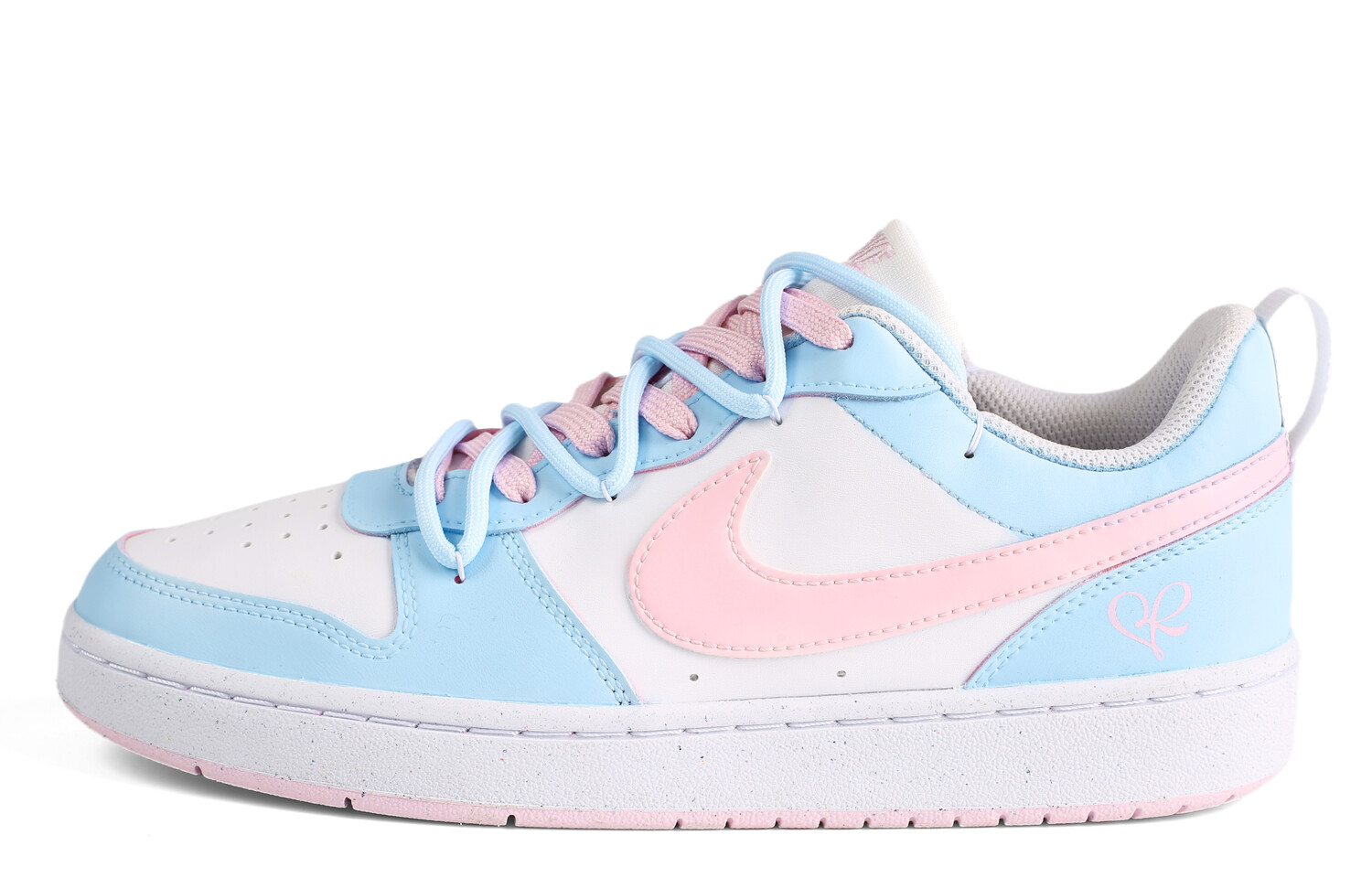 

Кроссовки Nike Court Borough Skateboarding Shoes Women's Low-top Blue/pink, розовый