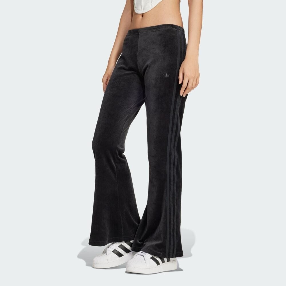 

Брюки Adidas Crushed velvet flared pants, черный