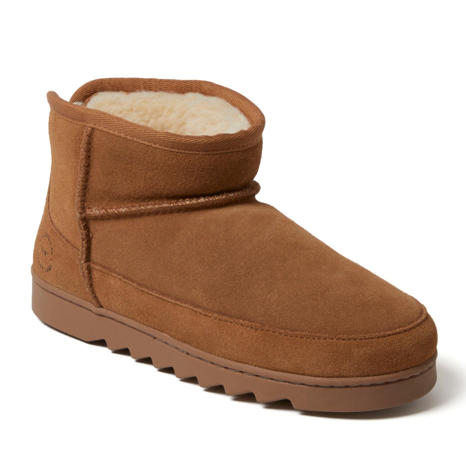 

Женские мини-сапоги из натуральной замши Dearfoams Gretchen, цвет Chestnut