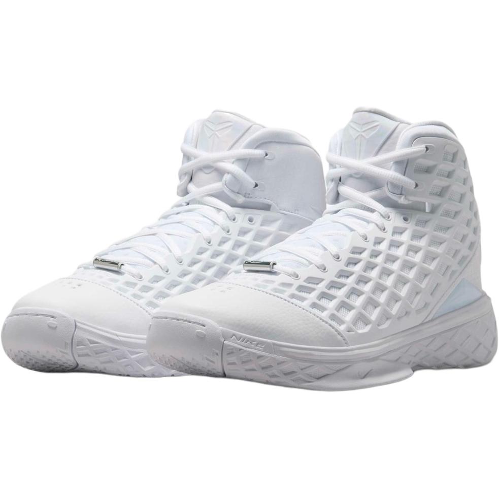 Nike Детские баскетбольные кроссовки Zoom Kobe 3 Mid top White для подростков — фото 4