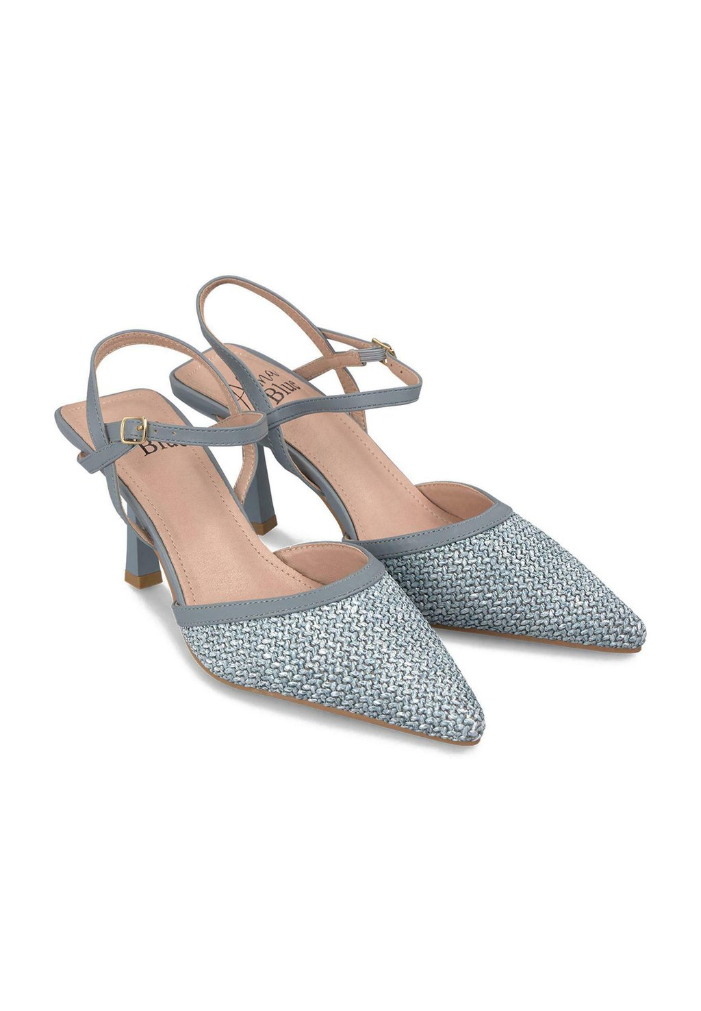 Классические туфли на каблуке CON PUNTERA AFILADA Y CIERRE CON HEBILLA - High heels Alma Blue, синий — фото 2