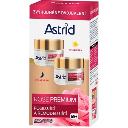 

Подарочный набор для ухода за кожей 65+ Rose Premium Duopack Astrid