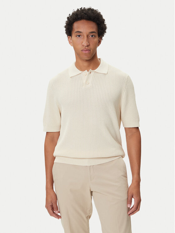 

Поло regular fit Akoppo 50543670 Boss, жёлтый