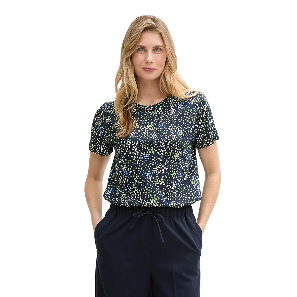 

Футболка с коротким рукавом Tom Tailor Basic Crew Neck, синий