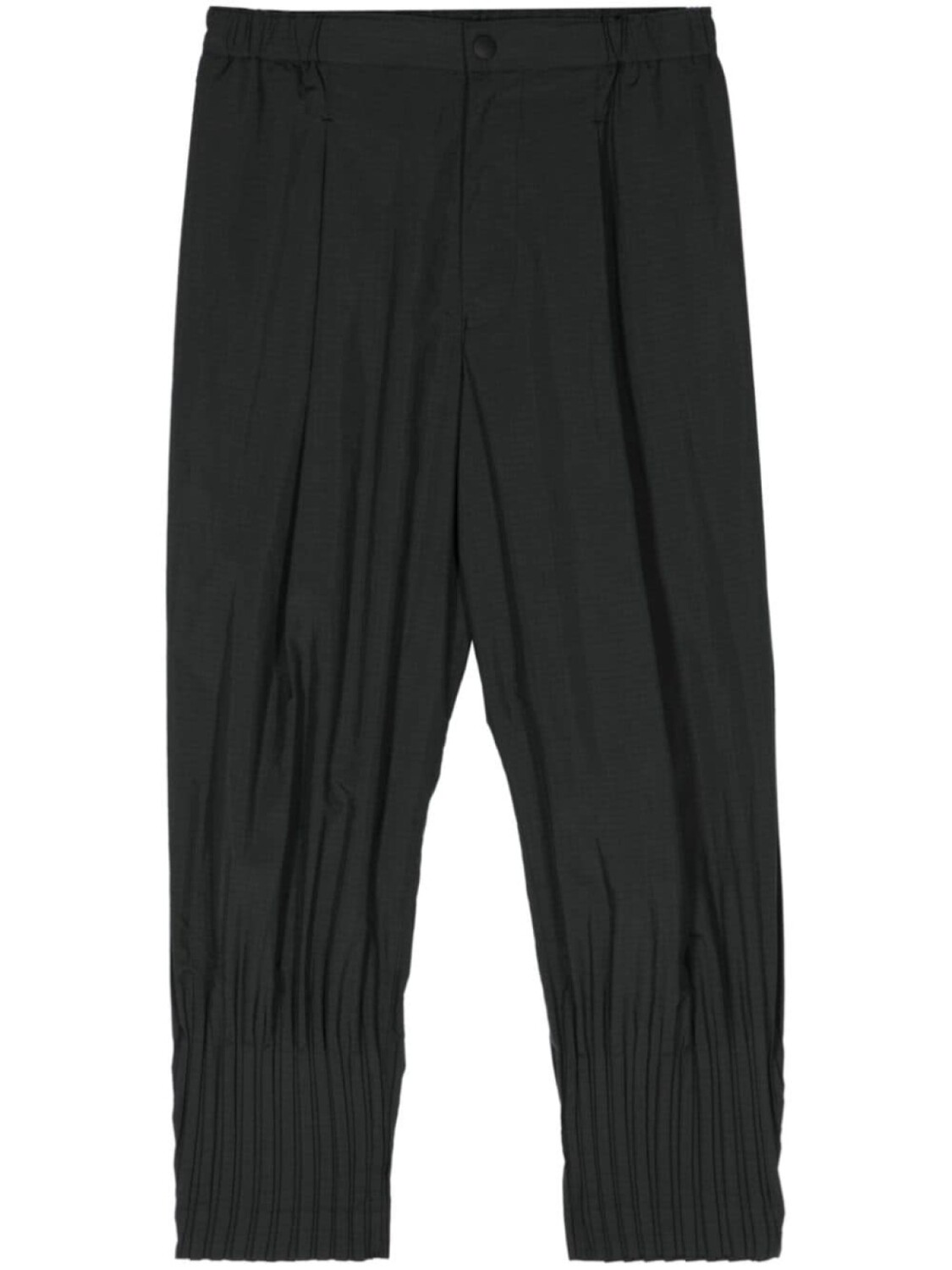 

Homme Plissé Issey Miyake укороченные брюки Cascade средней посадки, черный