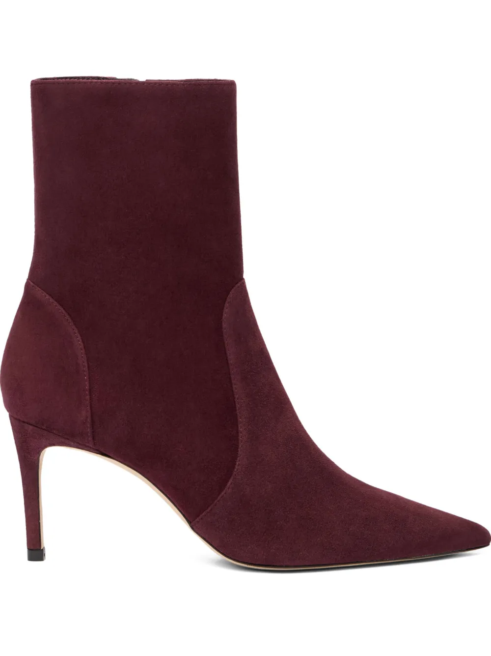 Ботильоны Stuart Power с заостренным носком и каблуком 75 мм Stuart Weitzman, красный