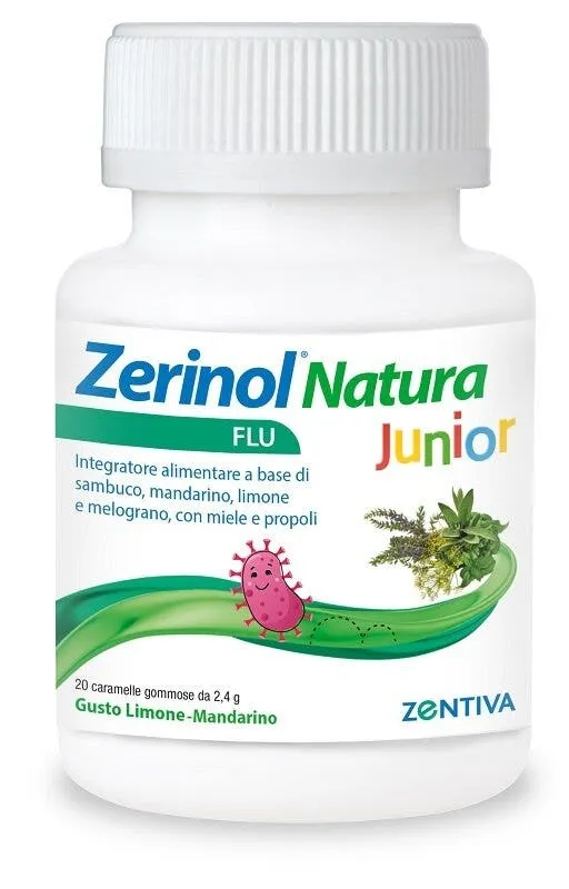 

Zerinol Natura Flu Junior 20 жевательные конфеты Добавка