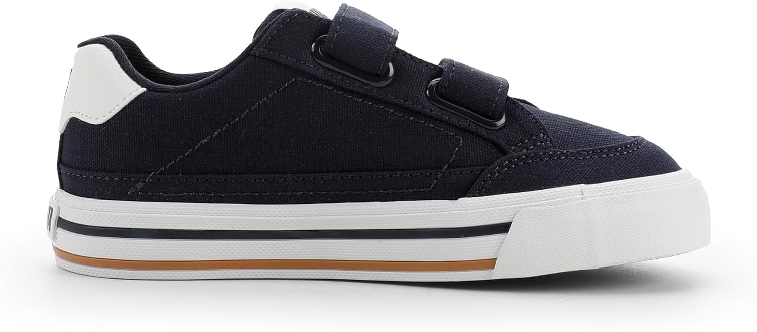 Детские кроссовки PUMA Suede с двумя застежками, белый/синий/темно-синий — фото 4