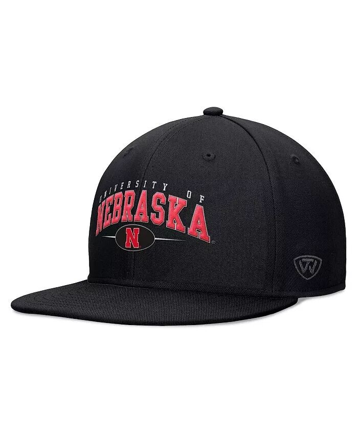 

Мужская черная кепка Nebraska Huskers Bullpen Snapback Top Of The World, черный