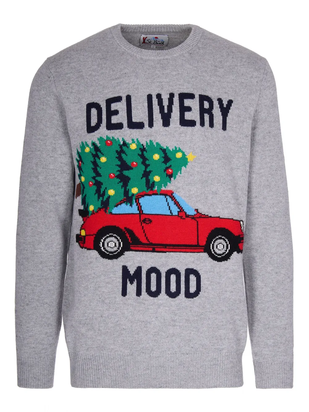 

Свитер с круглым вырезом Mc2 Saint Barth, серый