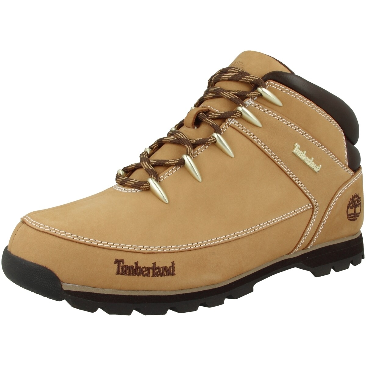 Ботинки мужские Timberland низкие с логотипом, бежевый — фото 4