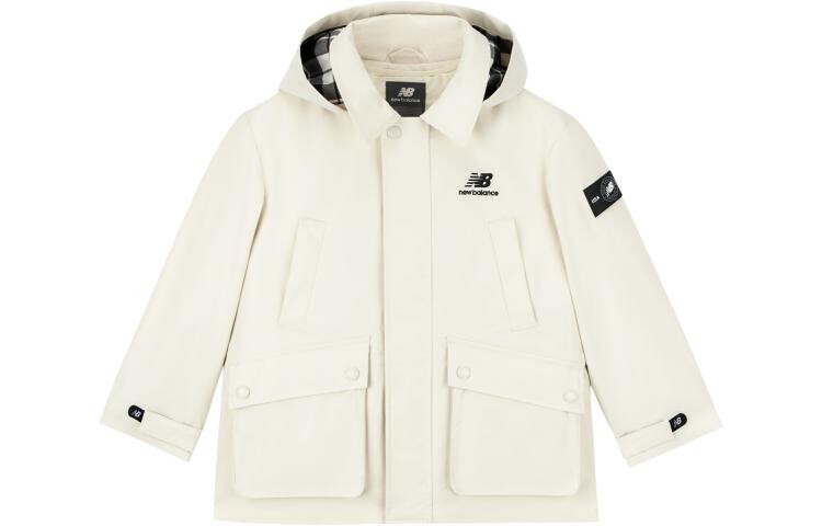 

Детские стеганые куртки New Balance, кремовый