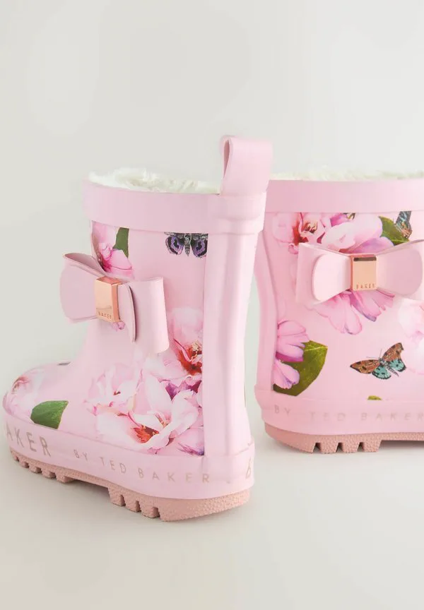 Обычная посадка, резиновые сапоги с бантом Baker By Ted Baker, Pink — фото 3