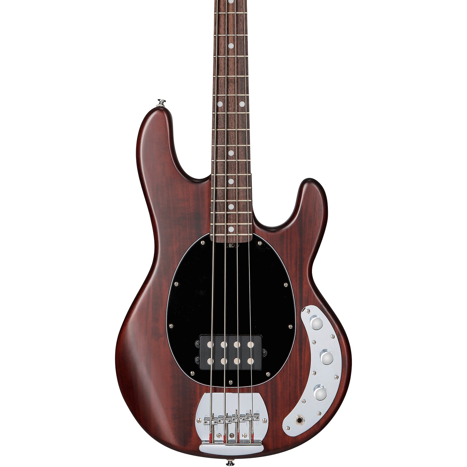 

Sterling by Music Man StingRay Ray4 Электробас-гитара Walnut Stain Черная накладка, Коричневый, Sterling by Music Man StingRay Ray4 Электробас-гитара Walnut Stain Черная накладка