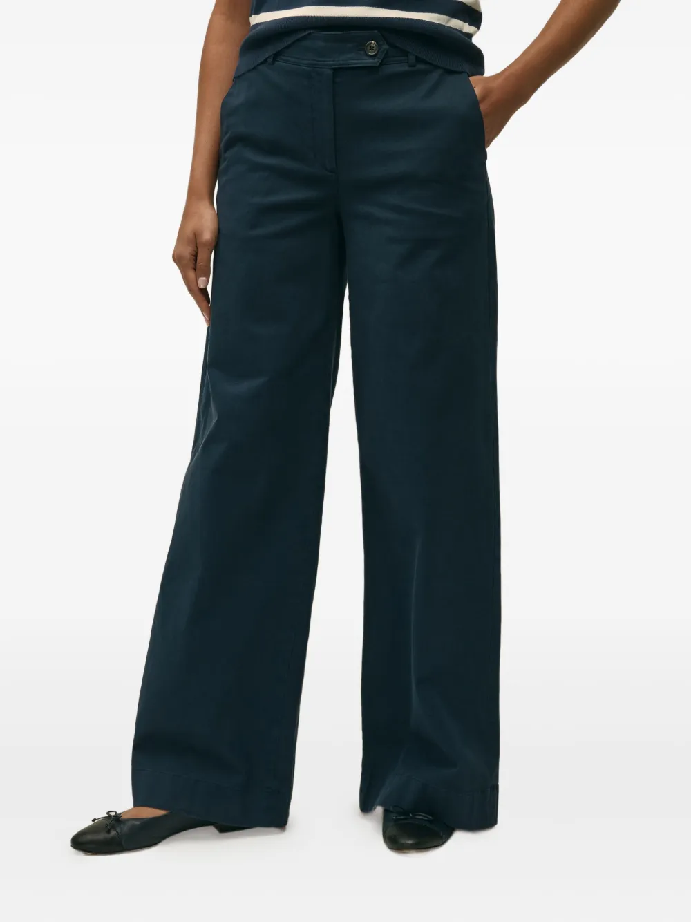 

Брюки широкого кроя Brooks Brothers, синий