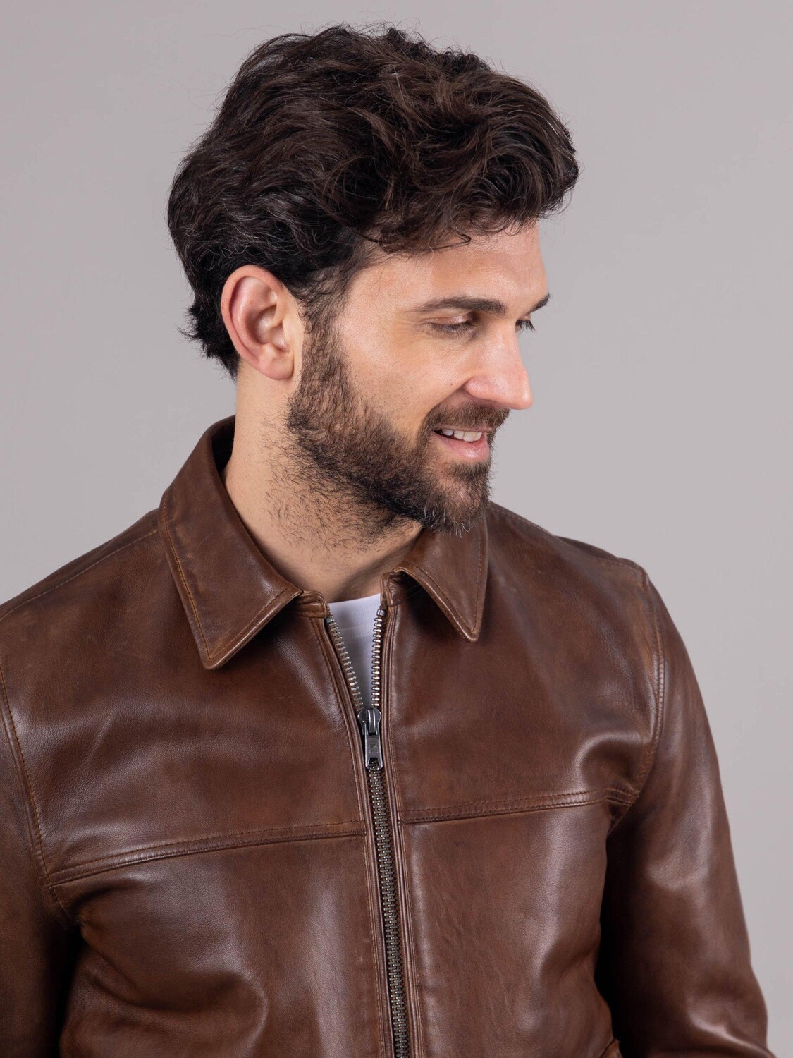 Кожаная куртка Hesket Lakeland Leather, коричневый — фото 2