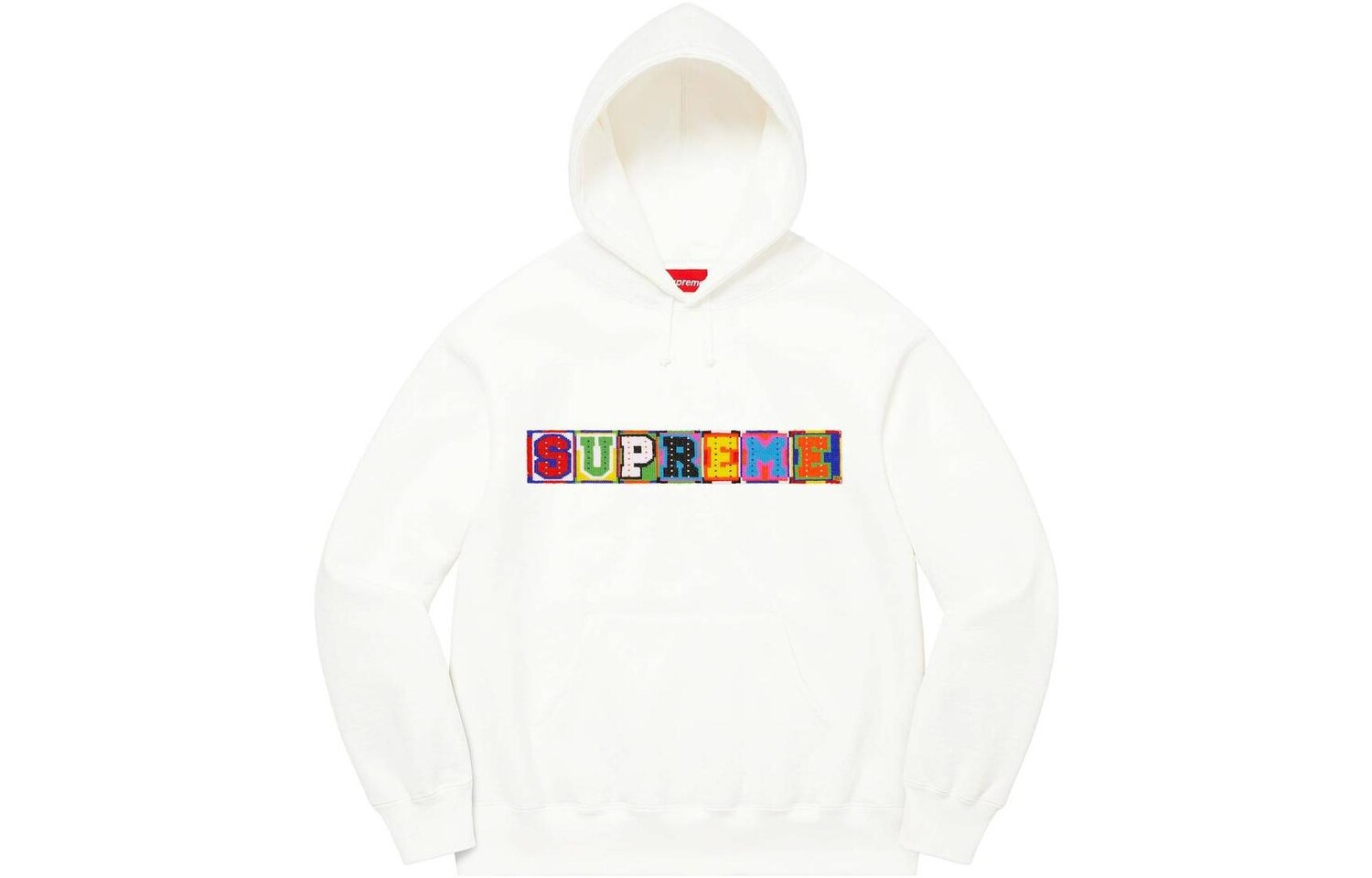 SS23 Week9 Толстовка унисекс Supreme, белый — фото 2
