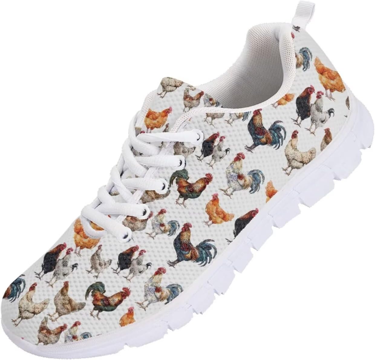

Кроссовки для бега Funnydude Funny Print для мужчин, нескользящие теннисные туфли, осенние удобные дышащие кроссовки для тренировок, Rooster