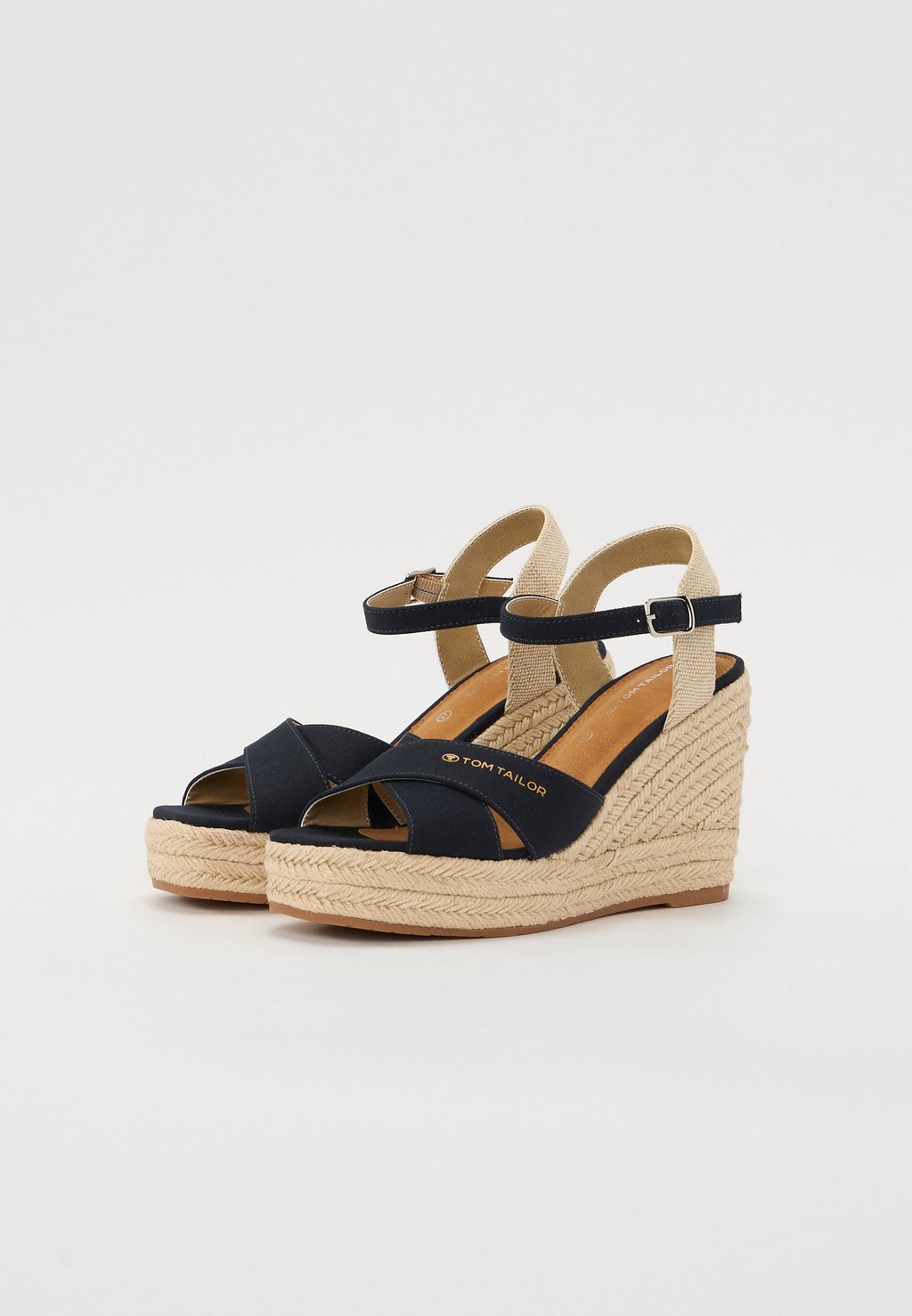 Сандалии с манжетой на щиколотке Platform sandals TOM TAILOR, темно-синий — фото 2