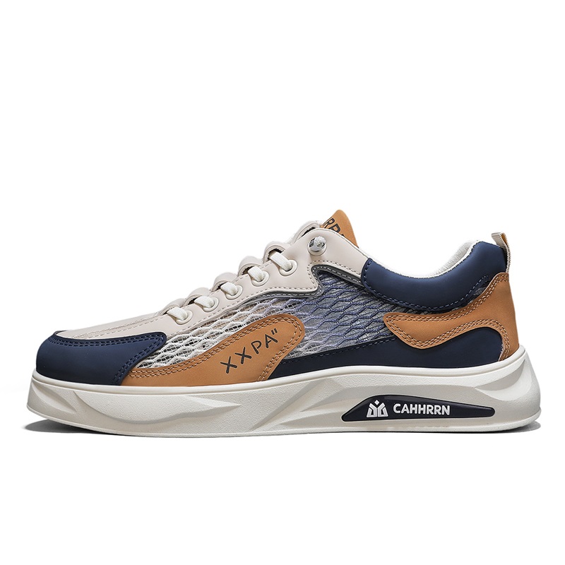 

Легкие и дышащие низкие мужские кроссовки для скейтбординга BOLE, Beige Blue