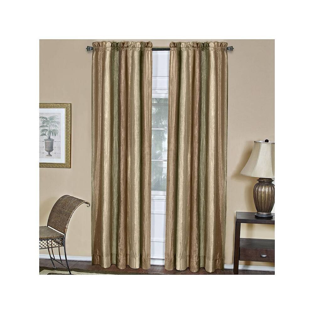 

Goodgram Royal Ombre Crushed Semi Sheer 63 в паре длинных шторных панелей, цвет Earth