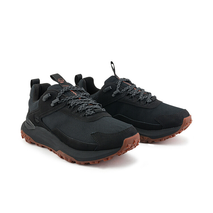 Кроссовки мужские низкие коричневые/красные Timberland — фото 2