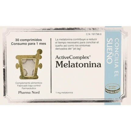 

Pharma Nord Active Complexx Мелатонин 30 комп, 1000 г, упаковка 1 х 1 шт.
