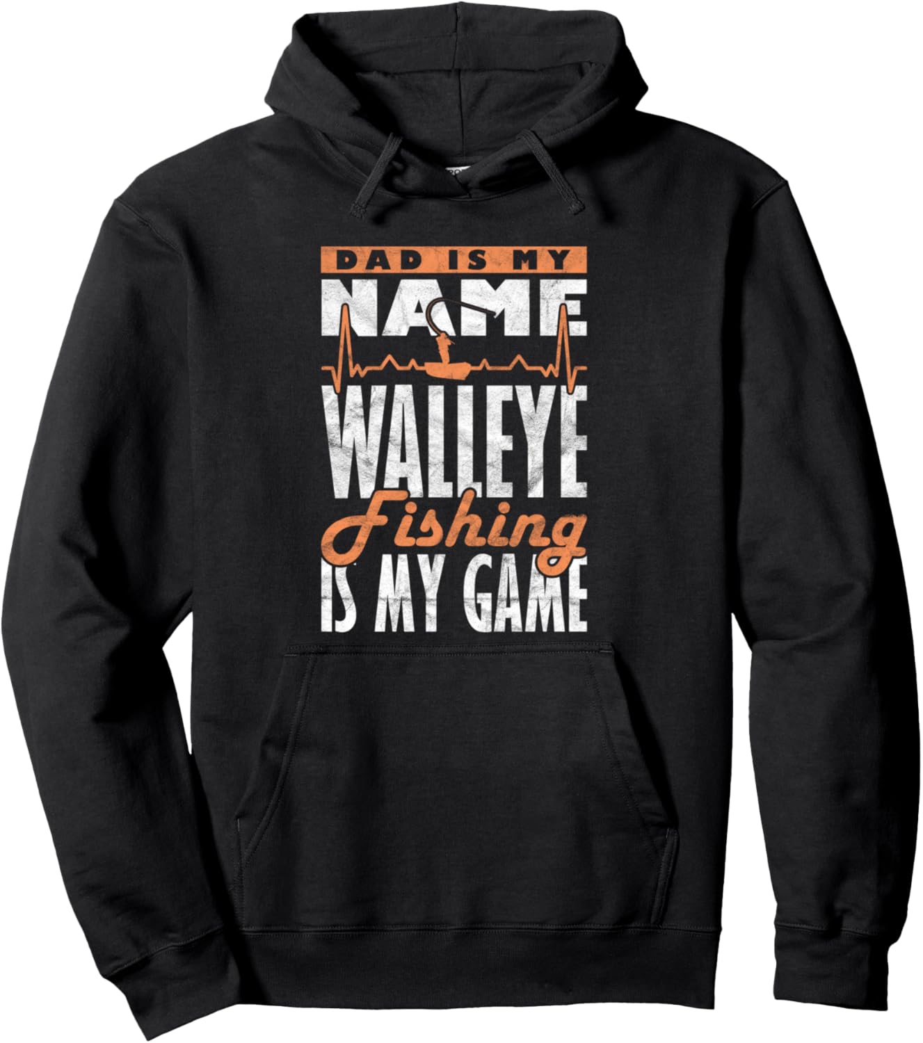 

Худи Wakasagi Fishing Dad Is My Name Walleye Fishing Is My Game Funny Smelt Fishing Costumes For Men And Women, черный