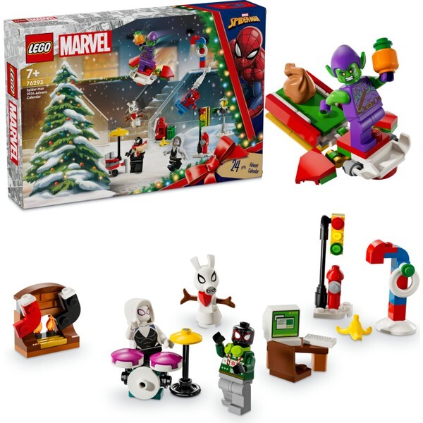 Конструктор пластиковый Lego Spider Man Адвент календарь, 246 деталей